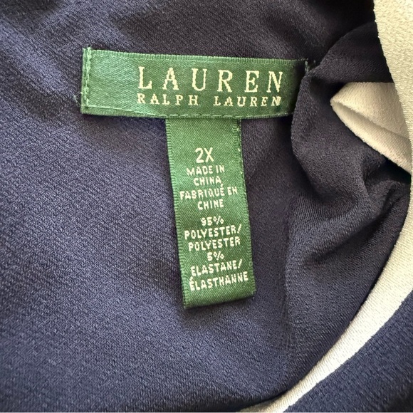 Lauren Ralph Lauren Knit Sleeveless Jumpsuit Size 2X Wide Leg - Picture 6 of 6